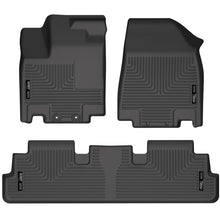 Load image into Gallery viewer, Husky Liners 2022 Nissan Pathfinder/Infiniti QX60 Weatherbeater Black Front &amp; 2nd Seat Floor Liners