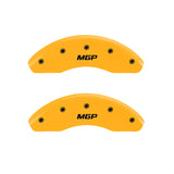 MGP 4 Caliper Covers Engraved Front & Rear MGP Yellow Finish Black Characters 2012 Kia Optima