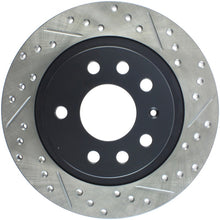 Load image into Gallery viewer, StopTech 03-12 Saab 9-3/9-3X Slotted &amp; Drilled Left Rear Rotor