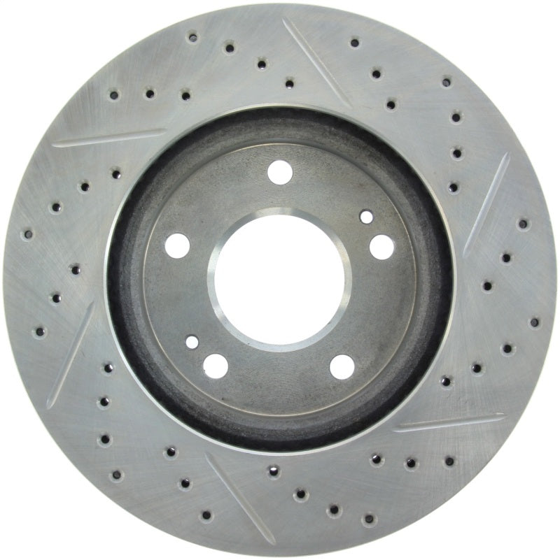 StopTech Select Sport 04-06 Mitsubishi Lancer / 01-05 Sebring Slotted and Drilled Right Front Rotor