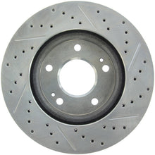 Load image into Gallery viewer, StopTech Select Sport 04-06 Mitsubishi Lancer / 01-05 Sebring Slotted and Drilled Right Front Rotor