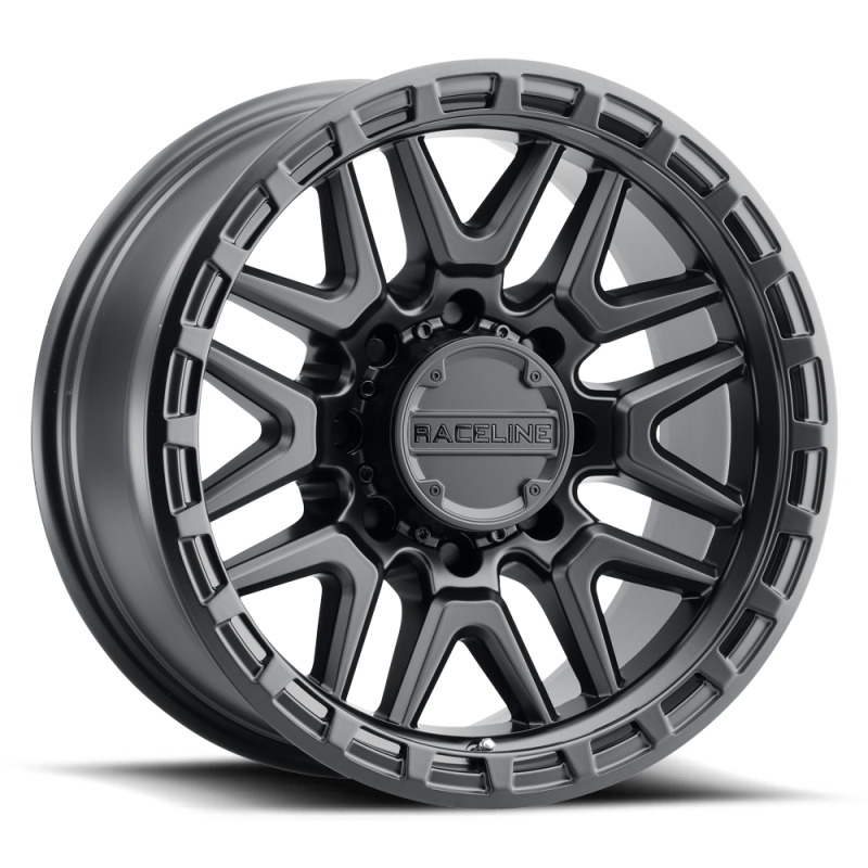 Raceline 953B Krank 18x9in / 5x150 BP / 18mm Offset / 110.3mm Bore - Satin Black Wheel