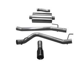 Corsa 20-25 Jeep Gladiator JT 3.6L Single Side Exit Cat-Back Exhaust System w/ Single 4in Black Tip