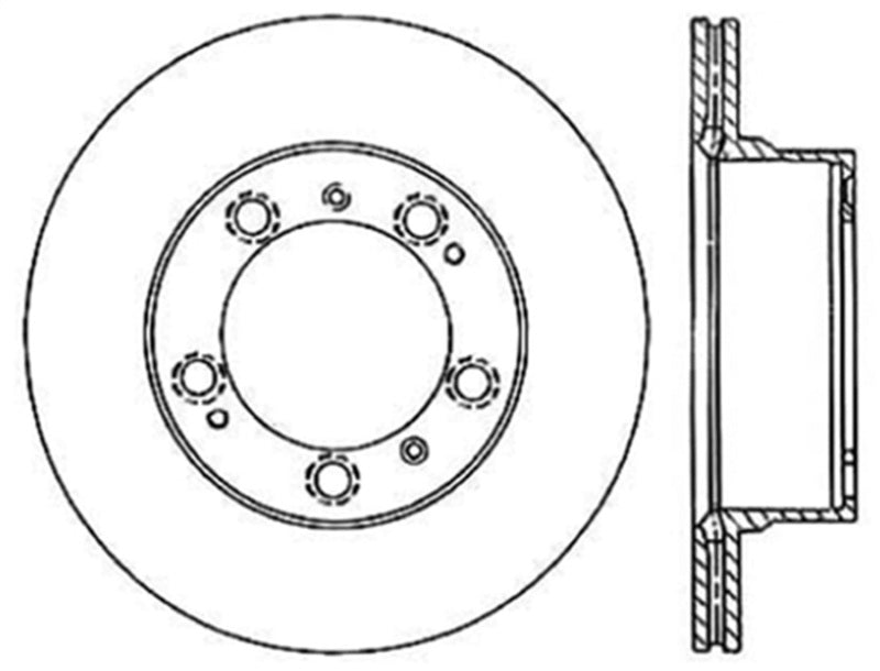 StopTech 97-04 Porsche Boxster Cyro Slotted Sport Brake Rotor Rear Left