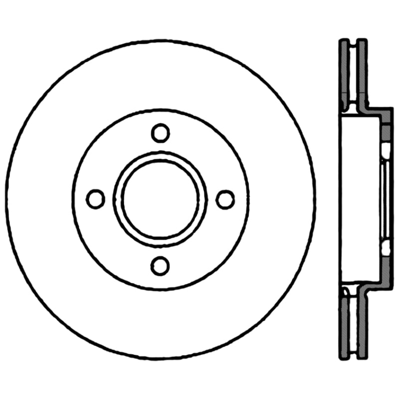 Stoptech 02-04 Ford Focus Cryostop Premium High Carbon Rotor - Front