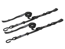 Load image into Gallery viewer, SpeedStrap 1In x 10Ft Cam-Lock Tie Down with Snap S-Hooks and Soft-Tie (2 Pack) - Black