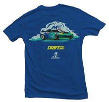Load image into Gallery viewer, Aeromotive Drift Car Logo Blue T-Shirt - Large