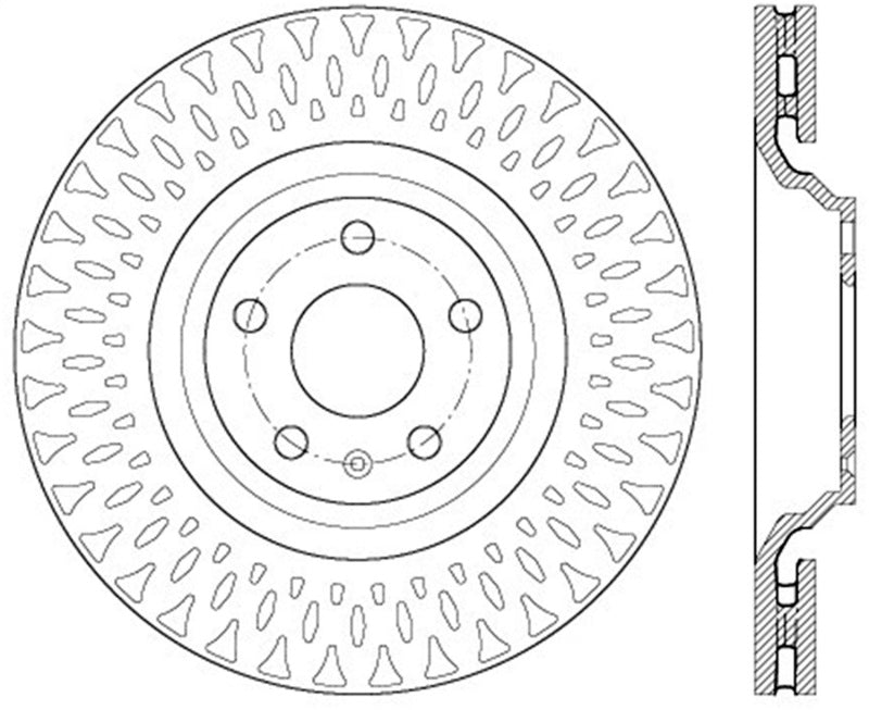 StopTech Drilled Sport Brake Rotor