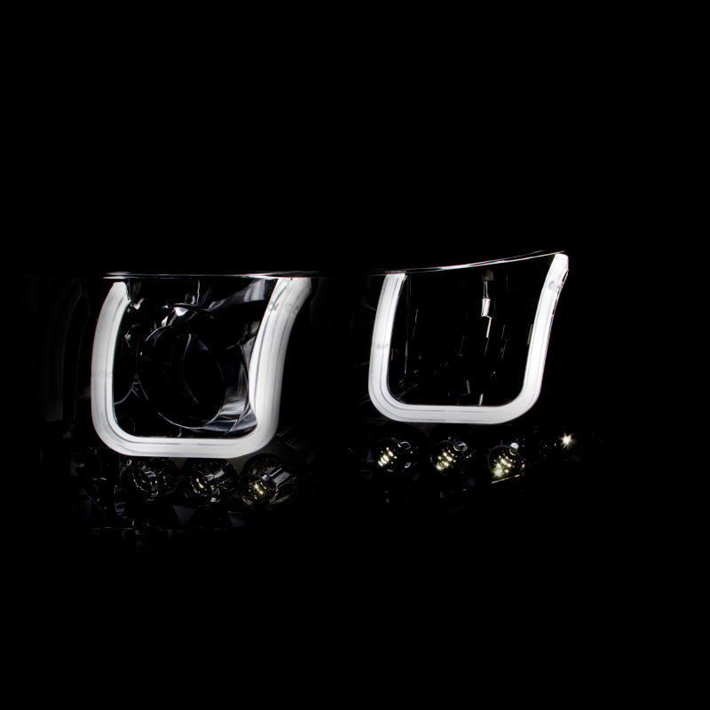 ANZO 2006-2008 Dodge Ram 1500 Projector Headlights w/ U-Bar Chrome