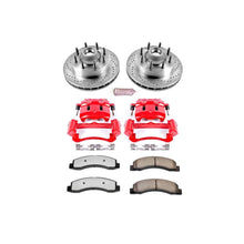 Load image into Gallery viewer, Power Stop 99-01 Ford F-250 Super Duty Front Z36 Truck &amp; Tow Kit w/Cals