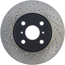 Load image into Gallery viewer, StopTech 04-07 Scion xA / 04-06 xB SportStop Slotted &amp; Drilled Right Front Rotor