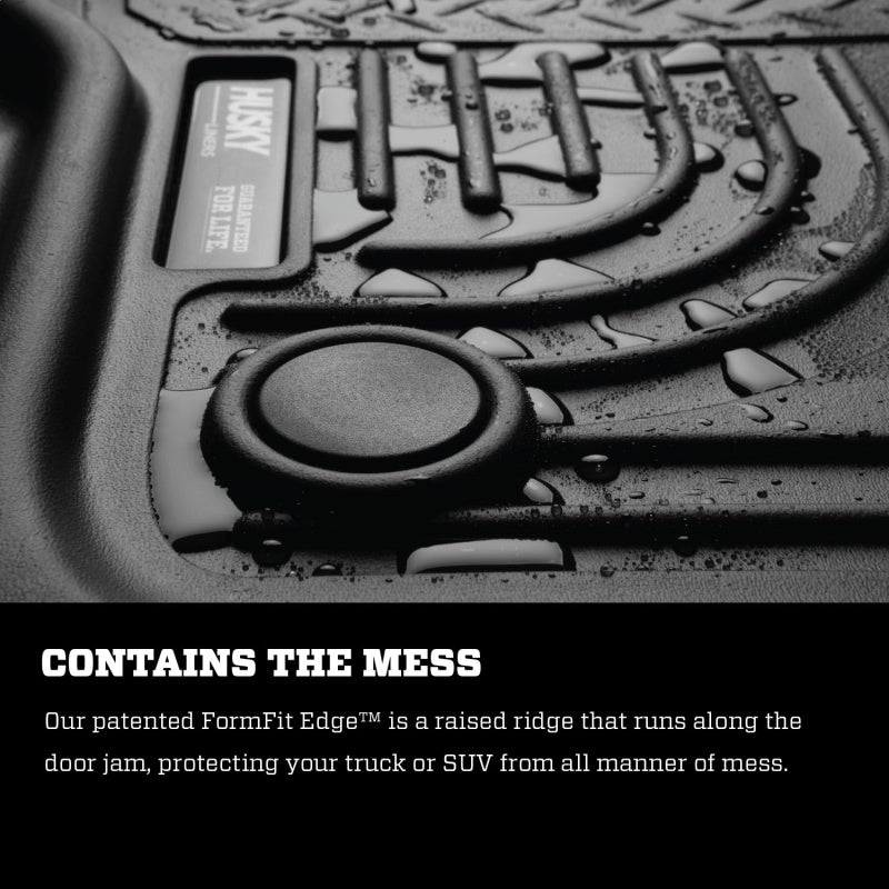 Husky Liners 11-15 Ford F250/F350/F450 Super Duty Ext Cab WeatherBeater Black 2nd Seat Floor Liners