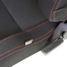 Load image into Gallery viewer, NRG Sport Seats (Pair) Type-R Cloth w/NRG Logo - Black w/Red Stitch
