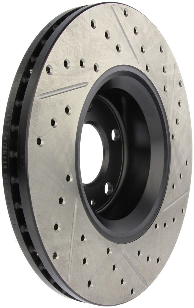 StopTech 05-10 Audi A6 (Not Quattro) / 05-08 A6 Quattro 3.2L Slotted & Drilled Right Front Rotor