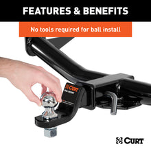 Load image into Gallery viewer, Curt Switch Ball Trailer Ball Set (1-7/8in 2in &amp; 2-5/16in Balls 1in x 2-1/4in Shank)