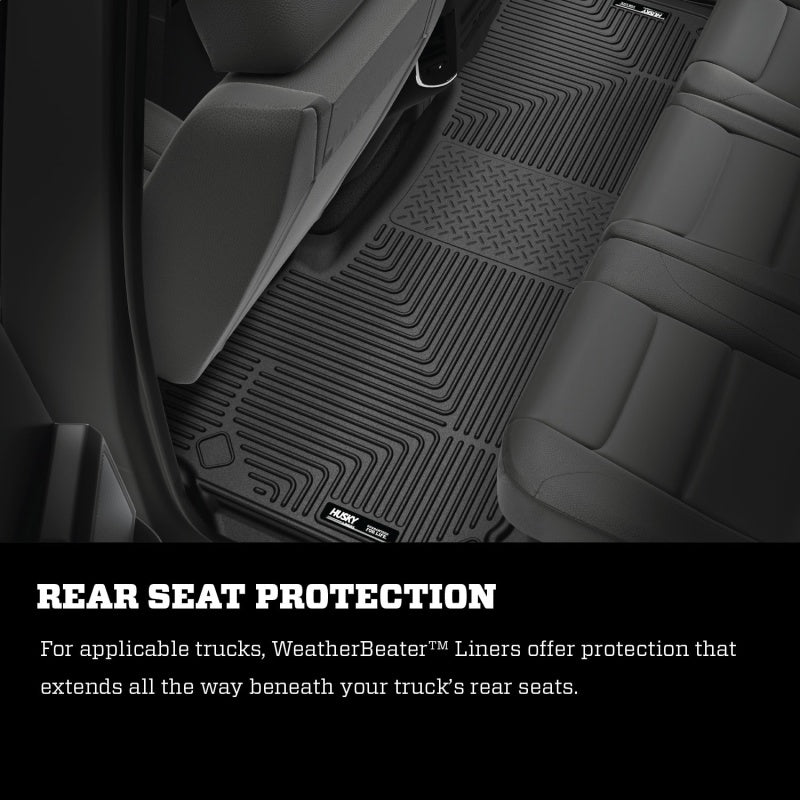 Husky Liners 19-21 Ram 2500/3500 Crew Cab Weatherbeater Black Front & 2nd Seat Floor Liners - GTR Auto