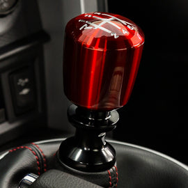 Raceseng Ashiko Shift Knob (Gate 1 Engraving) VW / Audi Adapter - Red Translucent