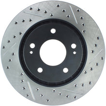 Load image into Gallery viewer, StopTech 09-15 Mitsubishi Lancer Ralliart Sport Stop Slotted &amp; Drilled Front Left Rotor