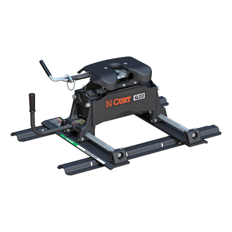 Curt Q20 5th Wheel Hitch w/Roller & Rails