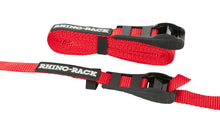 Load image into Gallery viewer, Rhino-Rack Rapid Tie Down Straps w/Buckle Protector - 4.5m/15ft - Pair - Red