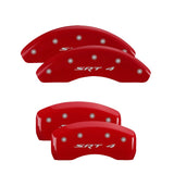 MGP 4 Caliper Covers Engraved Front & Rear SRT4 Red finish silver ch