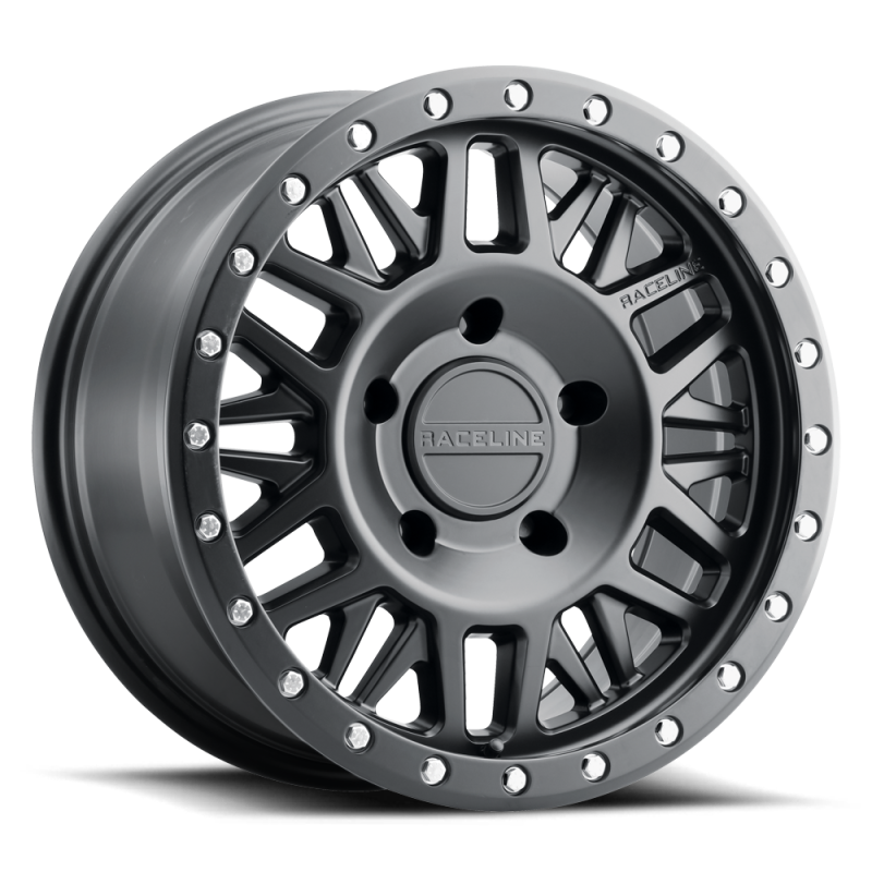 Raceline 951B Ryno 17x9in / 6x135 BP / -12mm Offset / 87.1mm Bore - Satin Black Wheel