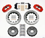 Wilwood Narrow Superlite 6R Front Hat Kit 14.00in Drilled Red 2004-2006 Pontiac GTO