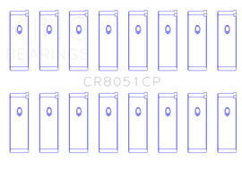 King Engine Bearings Nissan VK56DE / VK56VDS / VK45DE / VK50VE (Size STD) Rod Bearing Set