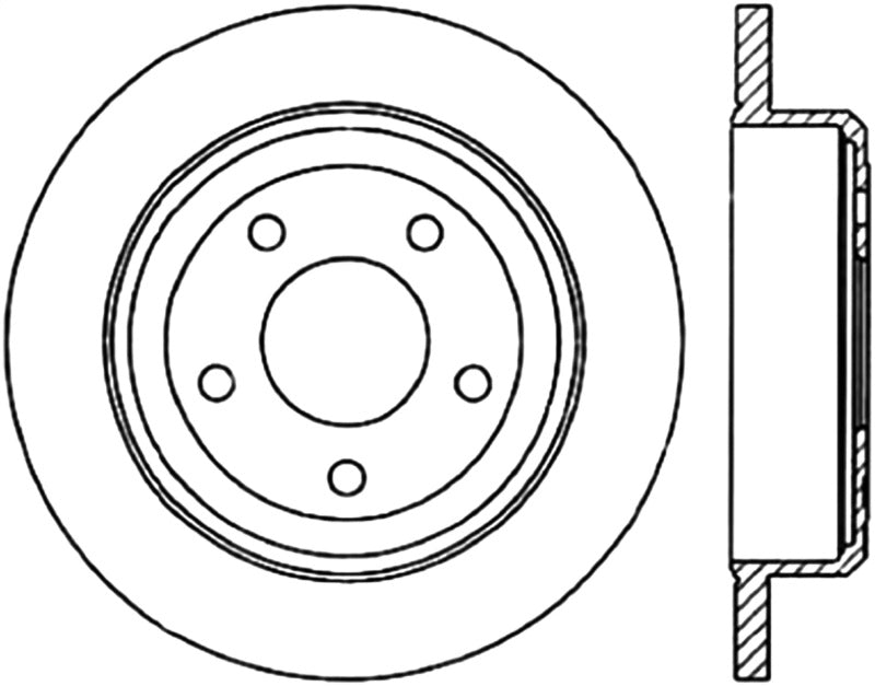 StopTech Cryo Slotted Sport Brake Rotor Right