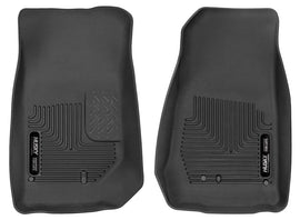 Husky Liners 2007-2014 Jeep Wrangler (2Dr/4Dr Unlimited) X-Act Contour Black Front Floor Liners - GTR Auto