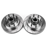 Power Stop 99-02 Ford F-350 Super Duty Front Drilled & Slotted Rotor - Pair