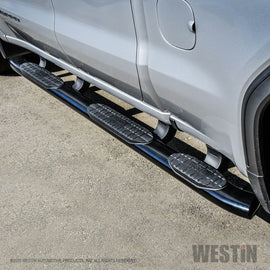 Westin 2019 Chevrolet Silverado Double Cab w/ 6.5in Bed PRO TRAXX 5 W2W Oval Nerf Step Bars - Black - GTR Auto