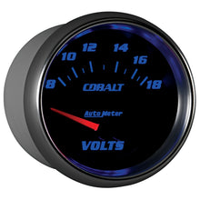 Load image into Gallery viewer, AutoMeter Gauge Voltmeter 2-5/8in. 18V Electric Cobalt