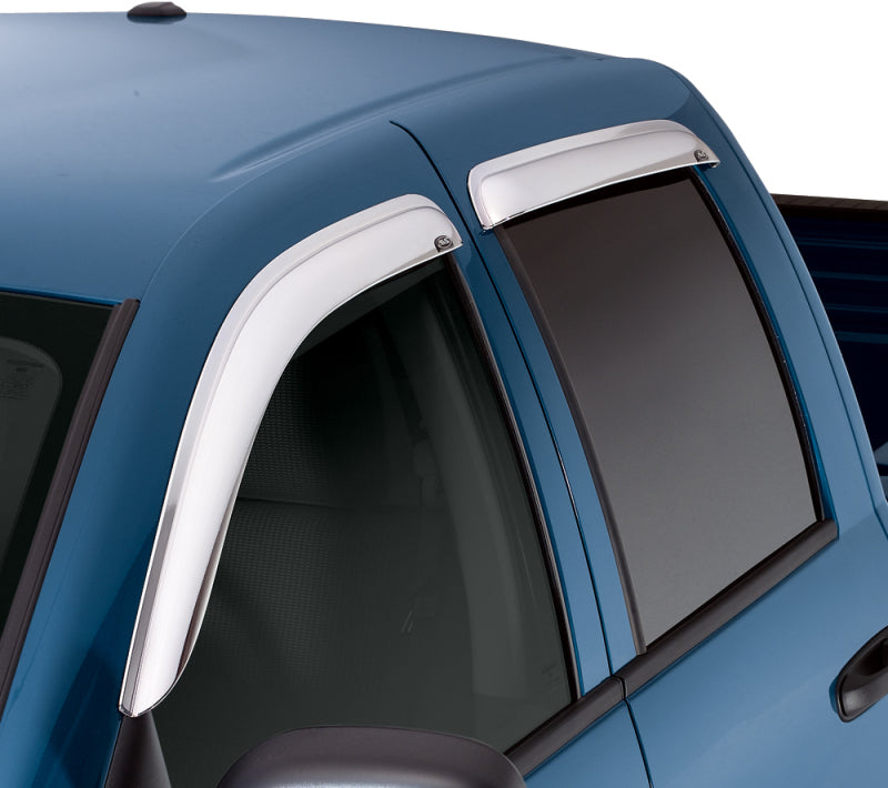 AVS 09-18 Dodge RAM 1500 Crew Cab Ventvisor Front & Rear Window Deflectors 4pc - Chrome