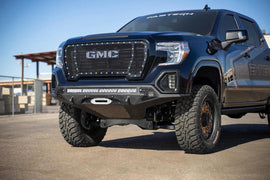 Addictive Desert Designs 2019 GMC Sierra 1500 SF Front Bumper w/ Winch Mount & Sensor Cutout - GTR Auto