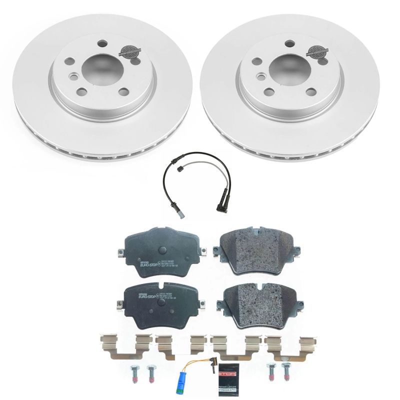 Power Stop 2019 Mini Cooper Clubman Front Euro-Stop Brake Kit