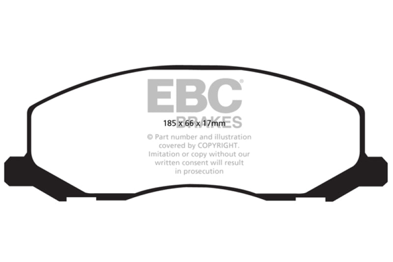 EBC 10-11 Saab 9-5 2.0 Turbo (13.3 inch front rotor) Ultimax2 Front Brake Pads