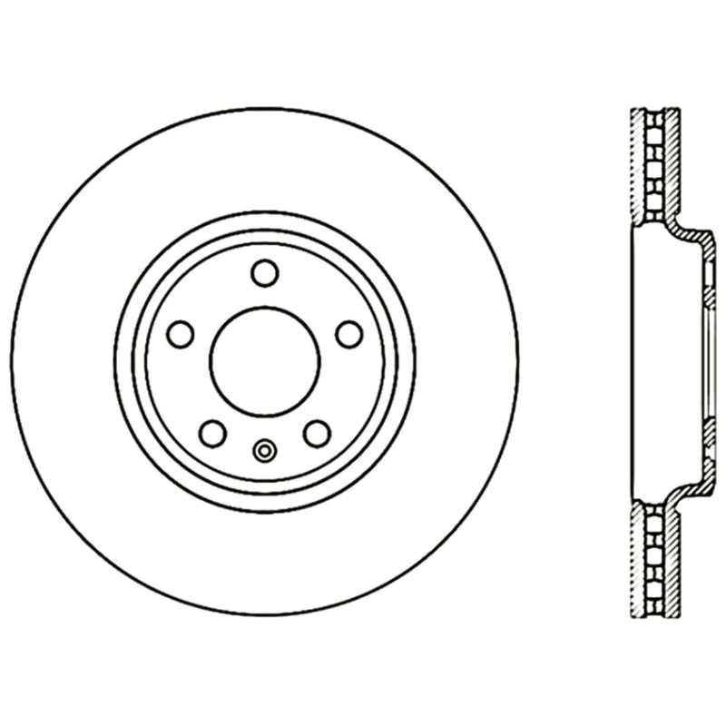 Stoptech 09-11 Audi A4/A4 Quattro Front Premium High Carbon CryoStop Rotor