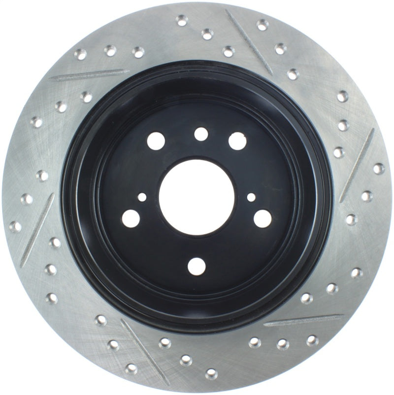 StopTech 07-09 Lexus ES 250/ES 300/ ES330/ES350 SportStop Slotted & Drilled Right Rear Rotor