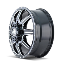 Load image into Gallery viewer, Mayhem 8101 Monstir 20x8.25 / 8x170 BP / 127mm Offset / 124.9mm Hub Front Black/Milled Spokes Wheel