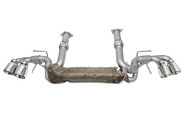 SOUL 20+ Chevrolet C8 Corvette Valved Exhaust - 4in Slash Cut Tips - Polished Chrome