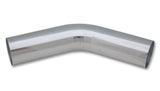 Vibrant 4in O.D. Universal Aluminum Tubing (45 degree bend) - Polished