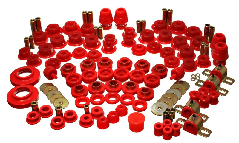 Energy Suspension 07-11 Jeep JK 2dr Red Hyper-Flex Master Bushing Set - GTR Auto