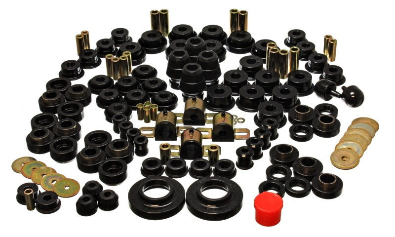 Energy Suspension 97-06 Jeep Wrangler TJ Black Hyper-Flex Master Bushing Set - GTR Auto