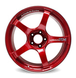 Advan TC4 18x8.5 +45 5-114.3 Racing Candy Red & Ring Wheel