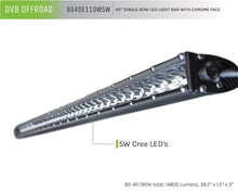 Load image into Gallery viewer, DV8 Offroad 40in Light Bar Slim 190W Spot 5W CREE LED - Black