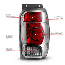 Load image into Gallery viewer, ANZO 1998-2001 Ford Explorer Taillights Chrome