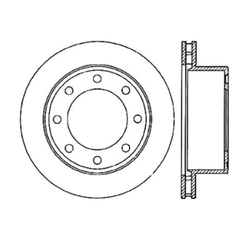 Stoptech 99-04 Ford F-250/F-350 Super Duty / 00-05 Ford Excursion Premium Rear CryoStop Brake Rotor