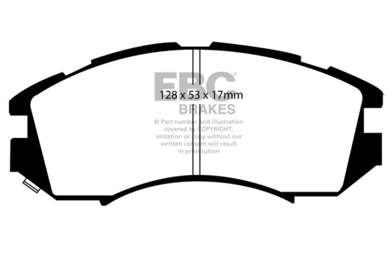 EBC 92-96 Subaru Impreza 1.8 (2WD) (13in Wheels) Redstuff Front Brake Pads