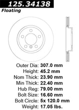 Load image into Gallery viewer, Centric 11-16 Mini Countryman Premium Front CryoStop Brake Rotor